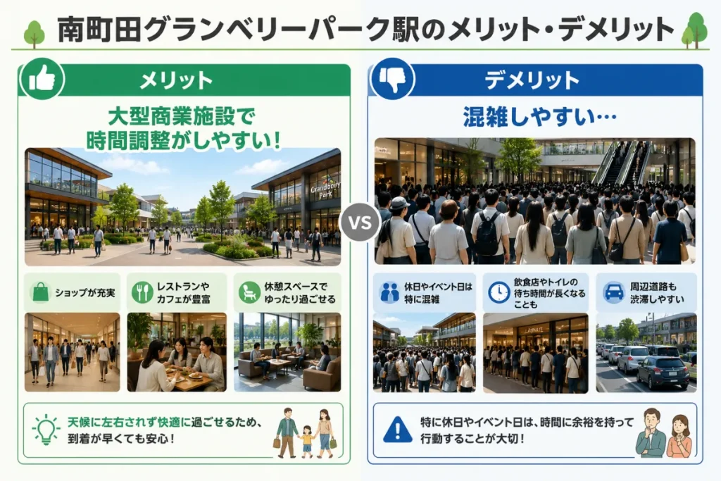 南町田グランベリーパーク駅のメリット・デメリット