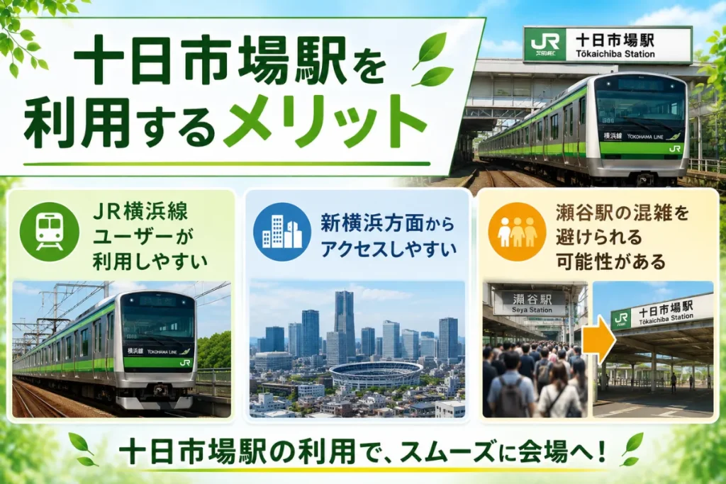 十日市場駅を利用するメリット