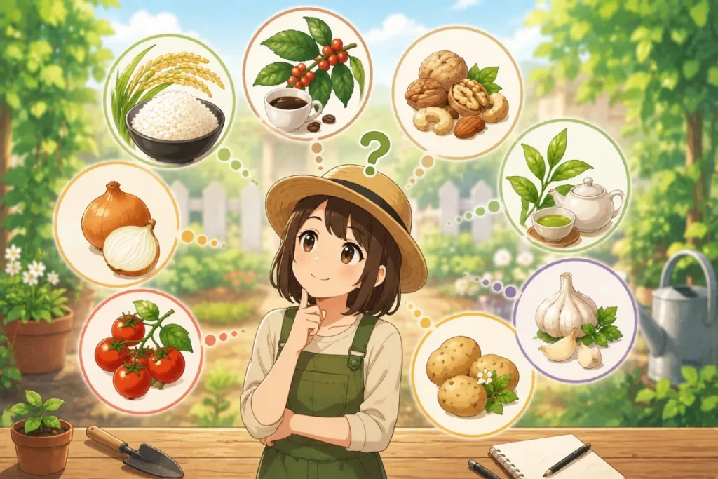 カウシェの作物に関するよくある質問