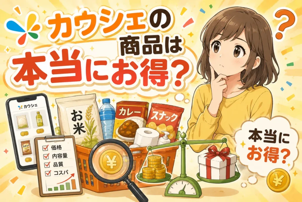 カウシェの商品は本当にお得?